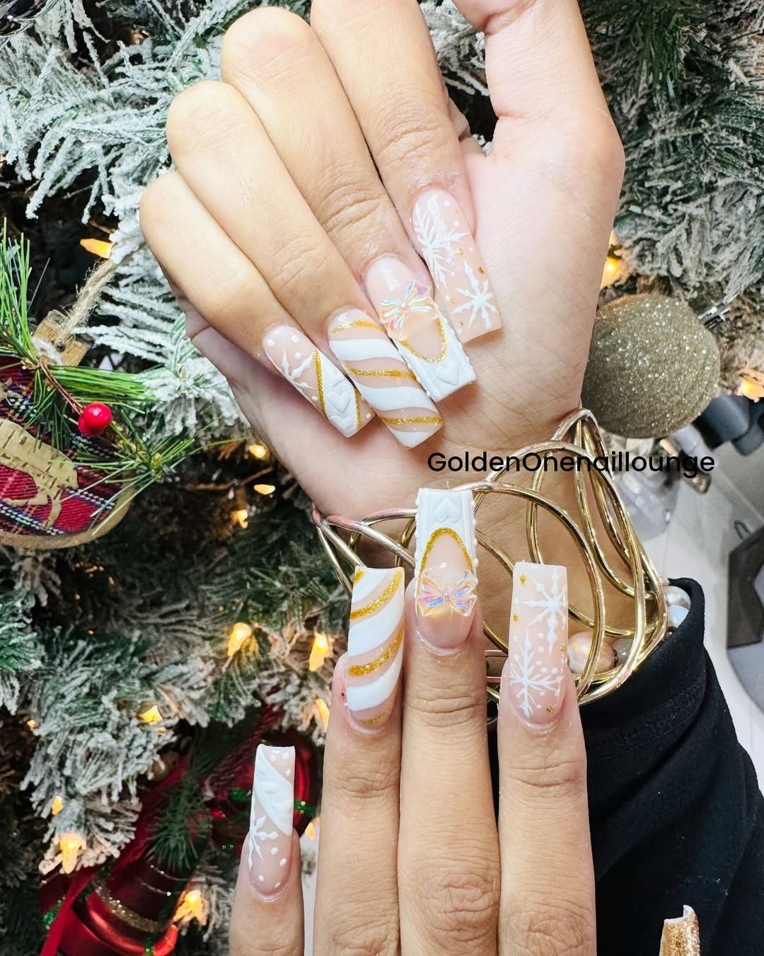Pink ombre acrylic nails at GoldenOne Nail Lounge Canton GA