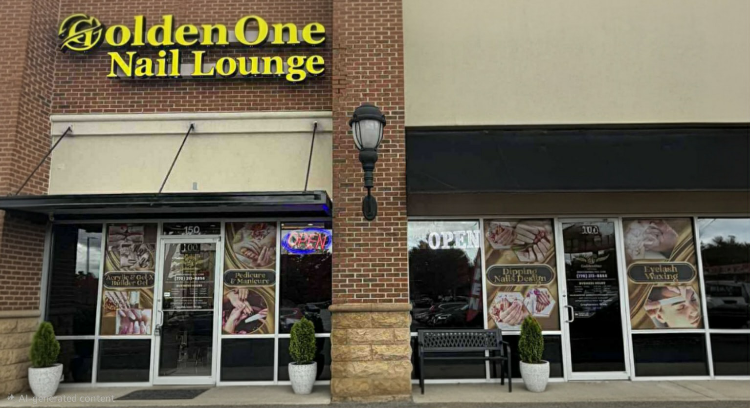 GoldenOne Nail Lounge storefront in Canton, GA